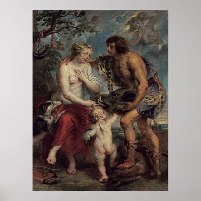 Meleager und Atalante Poster (Vorne)