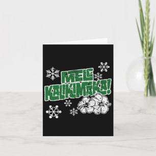 Melekalikimaka Mele Kaliki Maka Hawaiian Weihnacht Karte