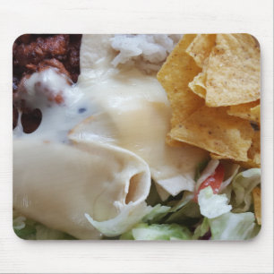 Melierter Käse Nacho Funny Food Mousepad