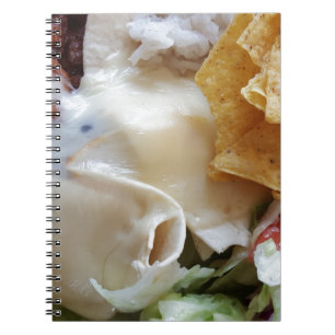 Melierter Käse Nacho Funny Food Notizblock