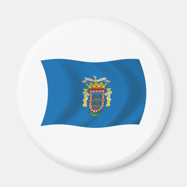 Melilla-Flagge-Magnet Magnet (Vorne)
