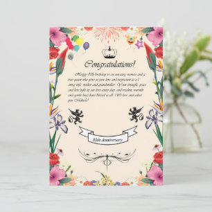 Melindas 80. Geburtstagskarte Feiertagskarte