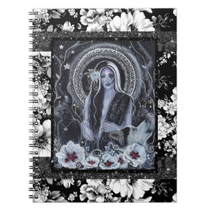 Melinoe Goddess Hunde raven von Renee Lavoie Notizblock