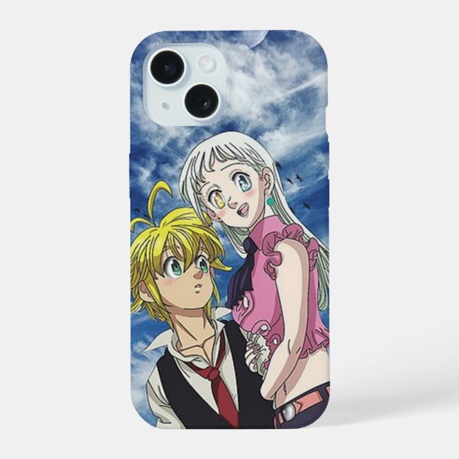 Meliodas und Elizabeth iPhone 15 Hülle (Rückseite)
