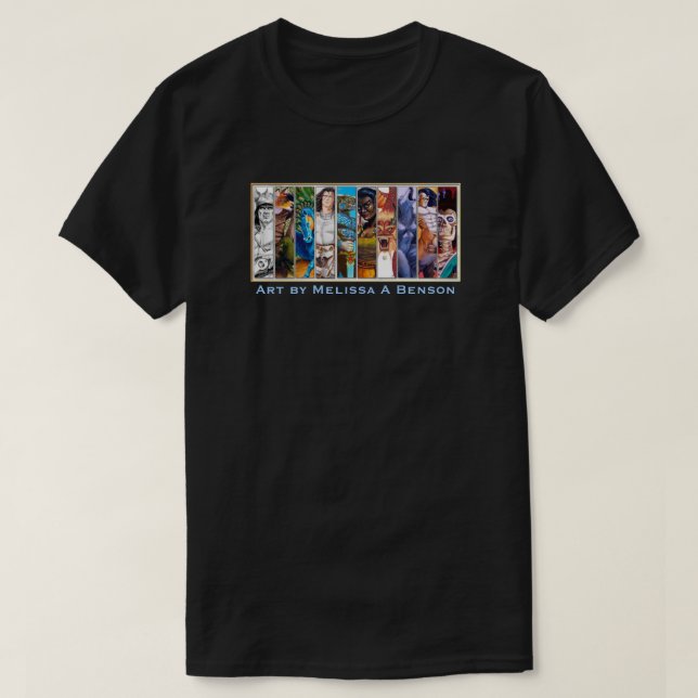 Melissa Benson Fantasy Sampler T-Shirt (Design vorne)