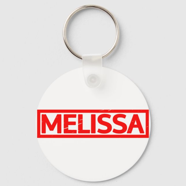 Melissa Briefmarke Schlüsselanhänger (Vorderseite)