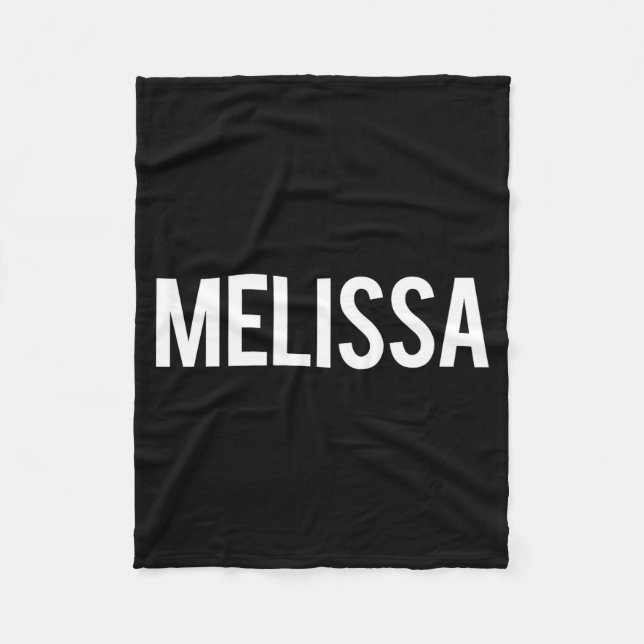 Melissa - Cool New Funny Name Fan Gift Tee  Fleecedecke (Vorderseite)