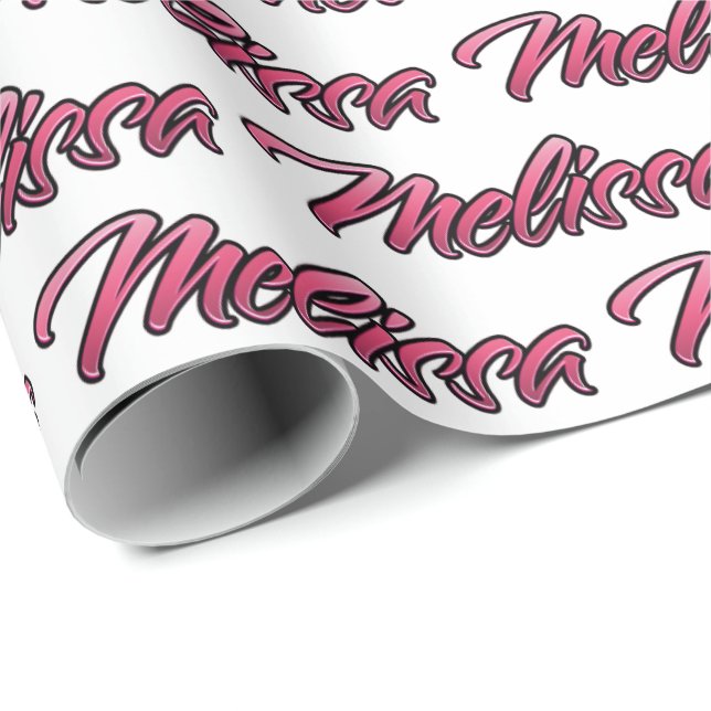 Melissa faded pink personalisiertes Geschenkpapier (Rolleneckpunkt)