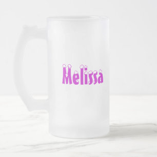 Melissa-Name Art-Mattierte Tasse