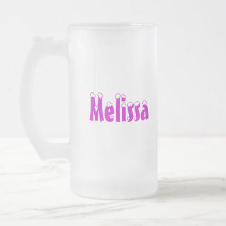 Melissa-Name Art-Mattierte Tasse