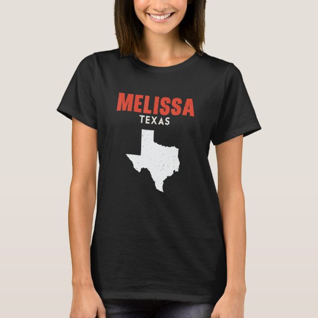 Melissa Texas USA State America Travel Texas T-Shirt (Vorderseite)