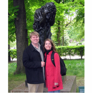 Melissa- u. Andy-Foto-Skulptur Freistehende Fotoskulptur