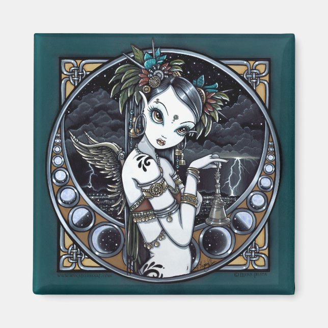 "Melita" Goth Tribal Fusion Dancer Angel Magnet (Vorne)