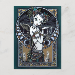 "Melita" Goth Tribal Fusion Dancer Angel Postcard Postkarte