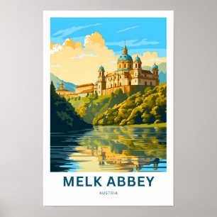 Melk Abbey Austria Travel Print Poster