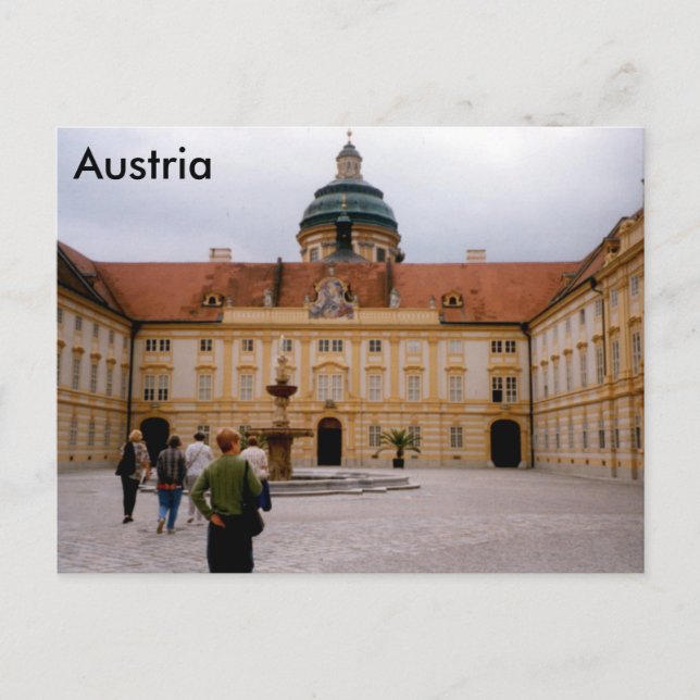Melk Abbey, Melk, Österreich Postkarte (Vorderseite)