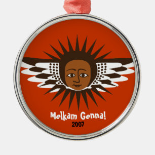 Melkam Genna Adoptions-Engels-Verzierung Silbernes Ornament