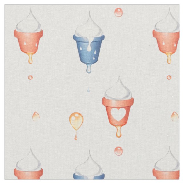 Melkeis Stoff (Nahaufnahme)