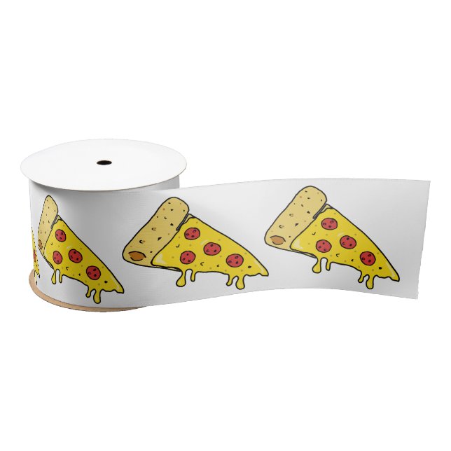 Melken Pepperoni Pizza Slices Birthday Cake Satinband (Spule)