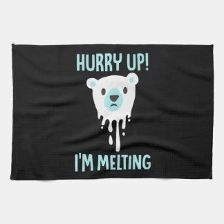 Melkende Eisklima-Bewusstseinsbildung Geschirrtuch