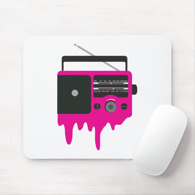 Melkrosa Retro Radio Mousepad (Mit Mouse)