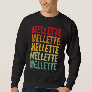 Mellette County South Dakota Regenbogen-Textdesign Sweatshirt