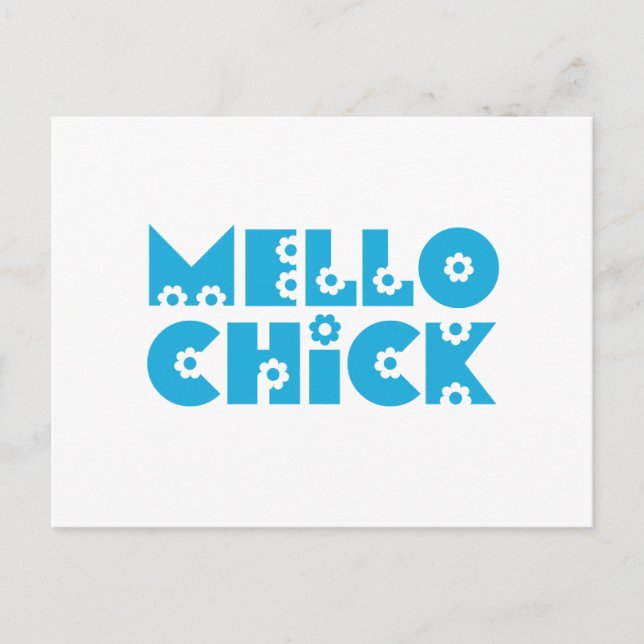 Mello Chick Postkarte (Vorderseite)