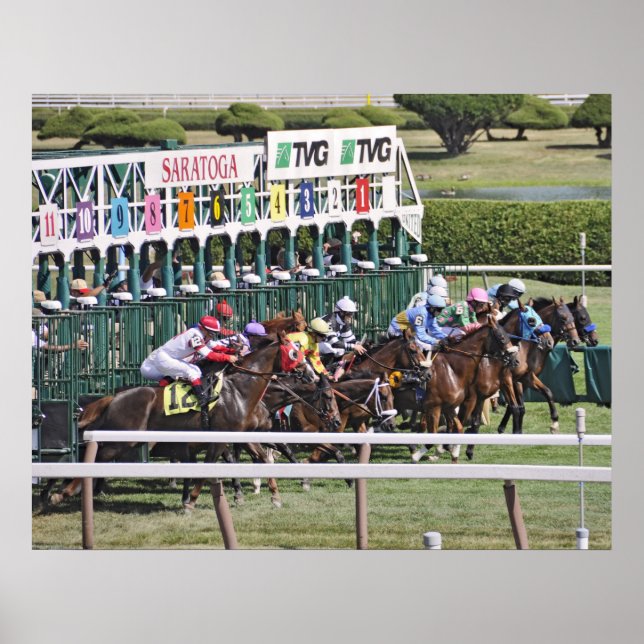 Mellon Turf - Rennkurs in Saratoga Poster (Vorne)