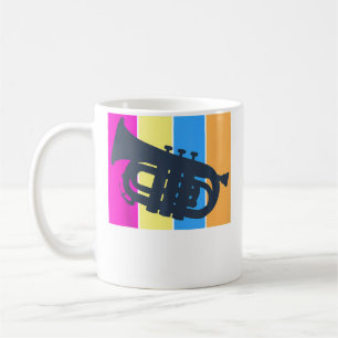 Mellophon-Marschband-Orchester-Blechbläser Kaffeetasse