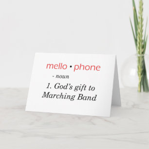 Mellophone - Gottes Geschenk zum Band Karte