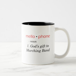 Mellophone - Gottes Geschenk zum Band Zweifarbige Tasse