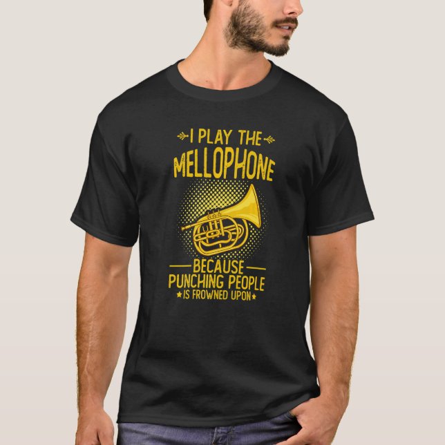 Mellophone Instrument Music Player Beginner Lesson T-Shirt (Vorderseite)