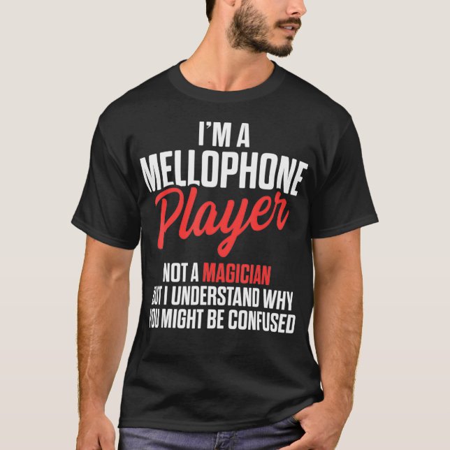 Mellophone Player Magician Mellophonist T-Shirt (Vorderseite)