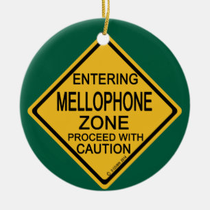 Mellophone Zone betreten Keramik Ornament