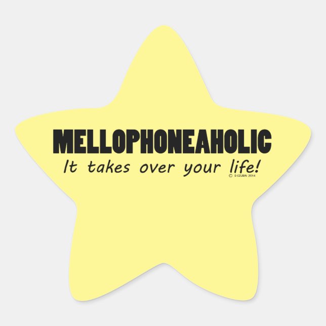 Mellophoneaholic Life Star Sticker (Vorderseite)