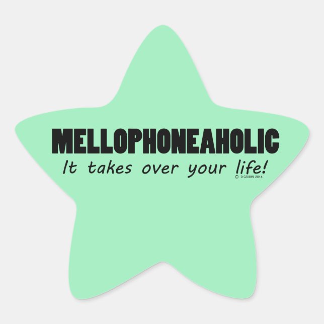 Mellophoneaholic Life Star Sticker (Vorderseite)
