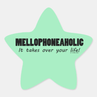 Mellophoneaholic Life Star Sticker