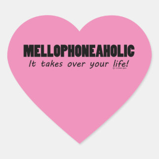 Mellophoneaholischer Heart Sticker