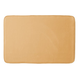 Mellow Apricot Solid Schlicht Color. Badematte