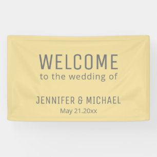 Mellow gelb schlicht minimalistisch elegant banner