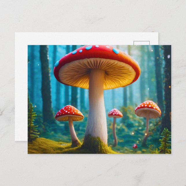 Mellow Mushroom Postcard Postkarte (Vorne/Hinten)
