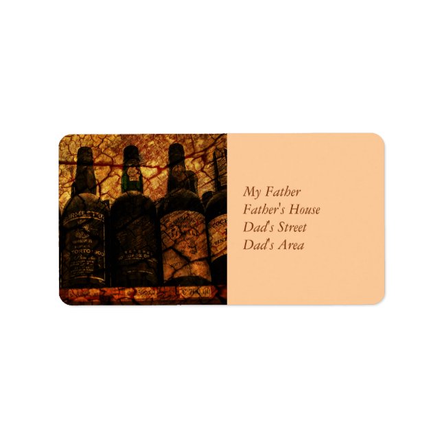 Mellow Oak Adressaufkleber (Vorne)