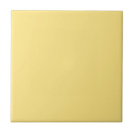 Mellow Yellow Solid Color Tile Fliese