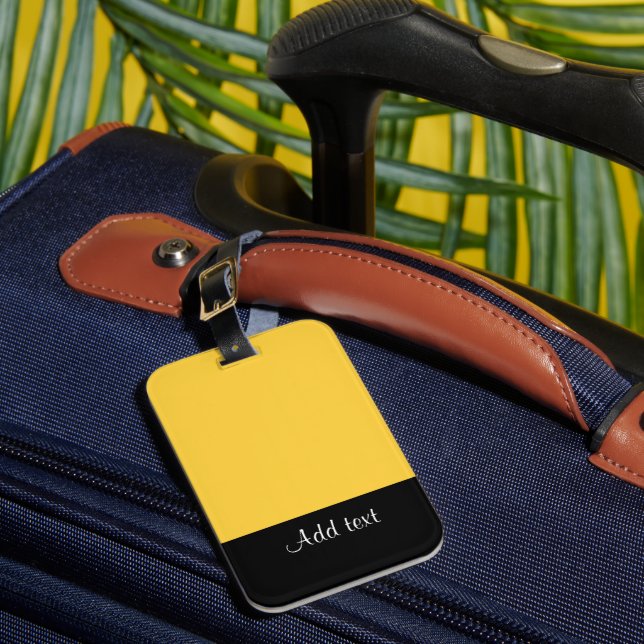 Mellow Yellow Template Gepäckanhänger (Vorderseite Insitu 1)