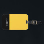 Mellow Yellow Template Gepäckanhänger<br><div class="desc">Mellow Gelb,  solide Farbvorlage,  anpassbar. Fügen Sie Ihren eigenen Text hinzu.</div>
