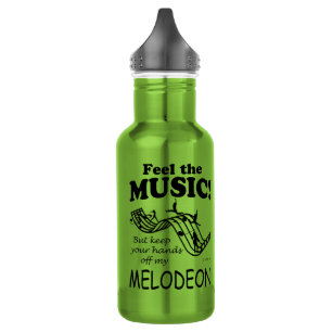Melodeon fühlt sich wie Musik Edelstahlflasche
