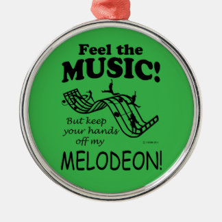 Melodeon fühlt sich wie Musik Ornament Aus Metall