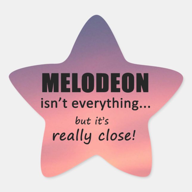 Melodeon ist nicht alles Star Sticker (Vorderseite)