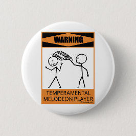 Melodeon-Spieler warnen Button