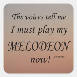 Melodeon Voices sagen, muss Square Sticker spielen